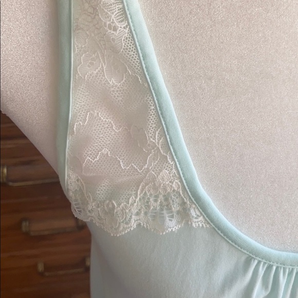 New Pip & Vine Maternity Blue pajama tank shorts sleep set XL Pregnancy Lace - Picture 2 of 7